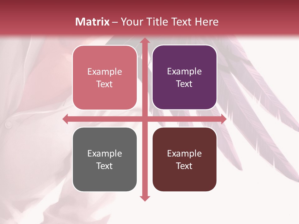 A Woman With Purple Hair And Black Wings PowerPoint Template