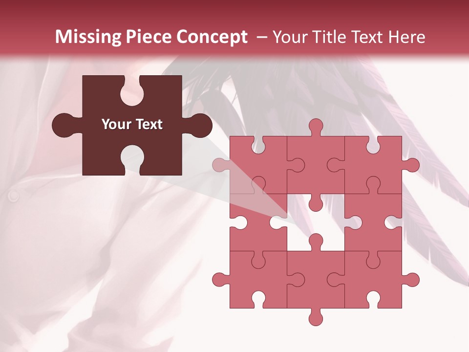 A Woman With Purple Hair And Black Wings PowerPoint Template