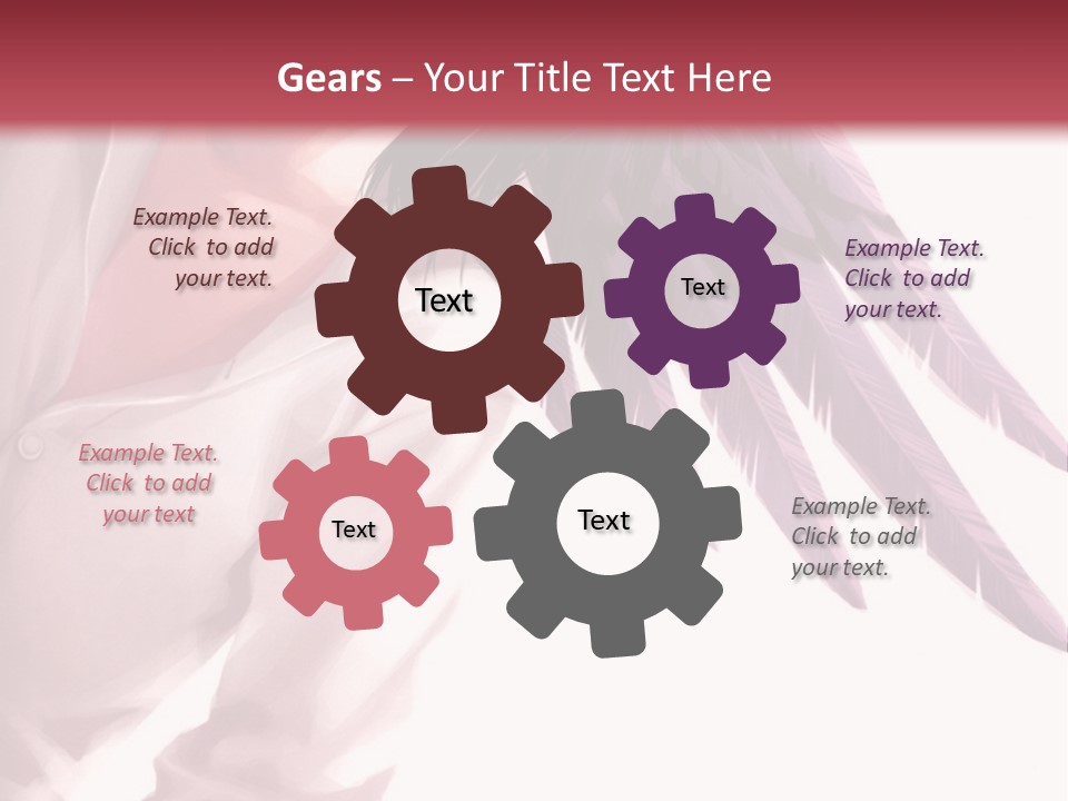 A Woman With Purple Hair And Black Wings PowerPoint Template