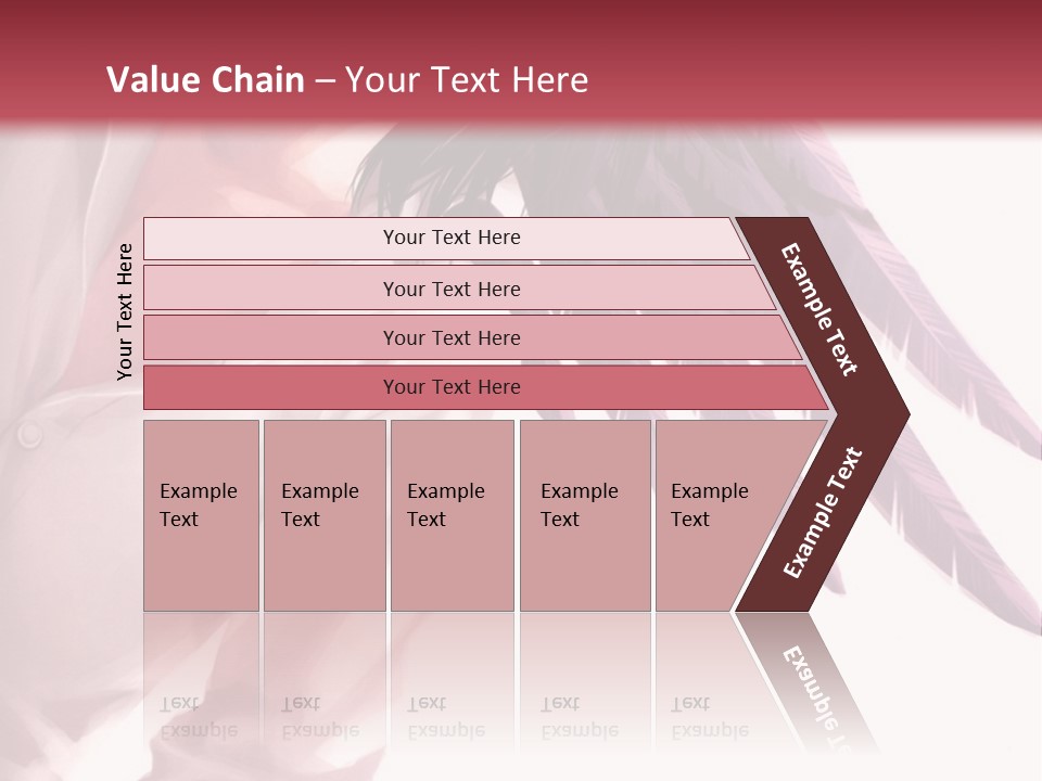 A Woman With Purple Hair And Black Wings PowerPoint Template