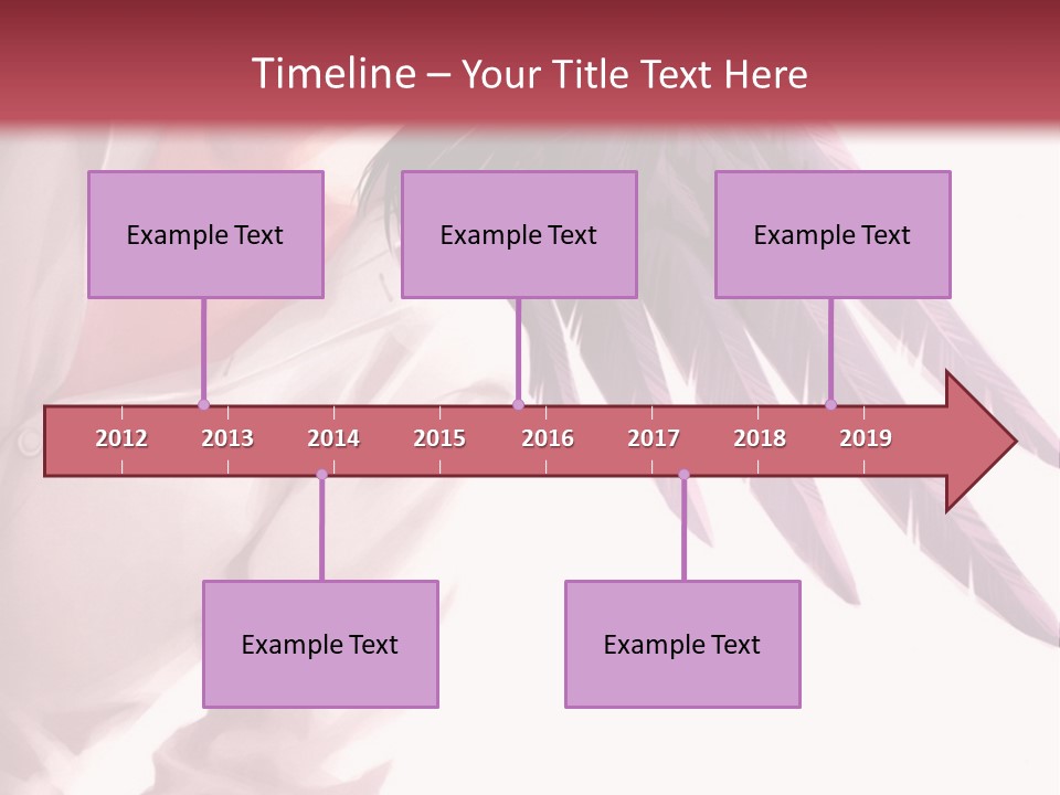 A Woman With Purple Hair And Black Wings PowerPoint Template