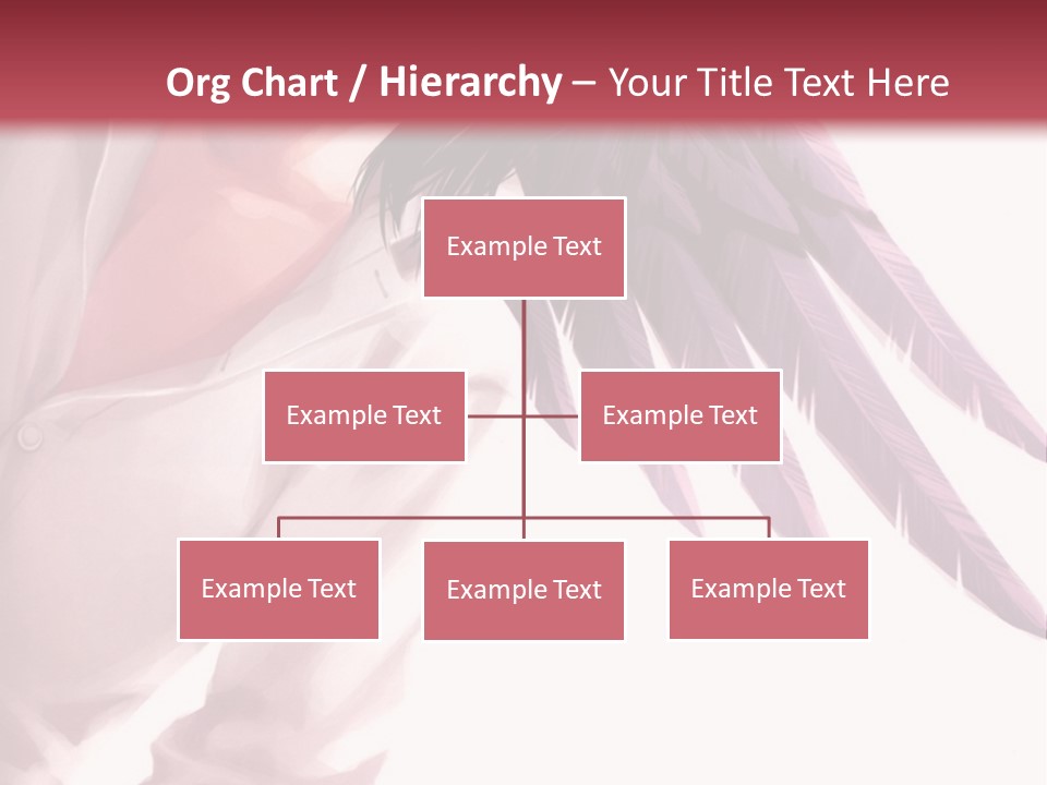 A Woman With Purple Hair And Black Wings PowerPoint Template