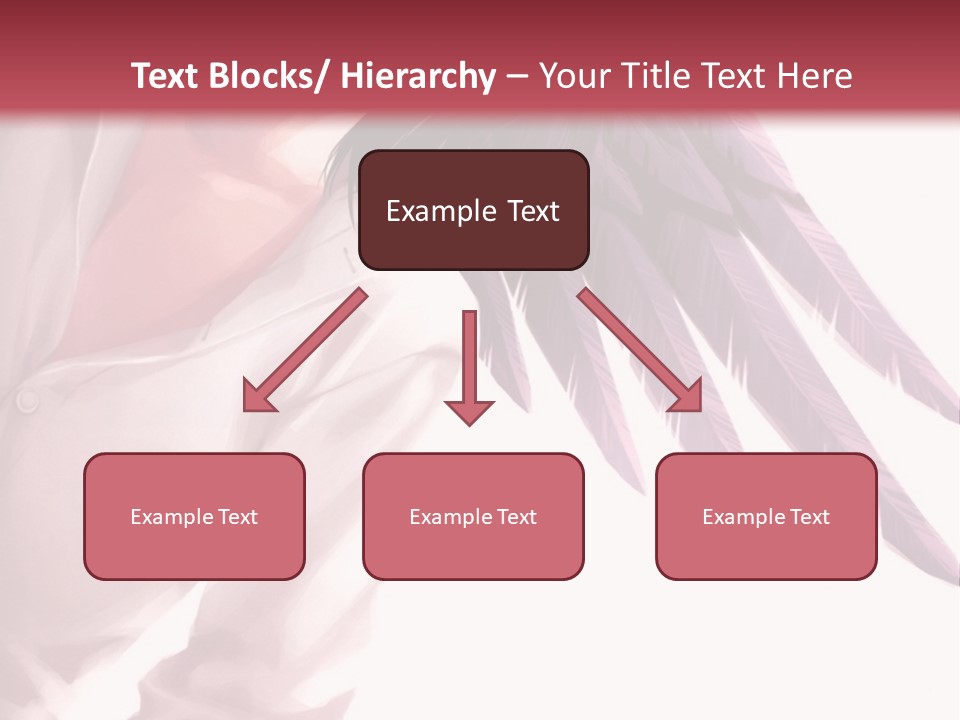 A Woman With Purple Hair And Black Wings PowerPoint Template