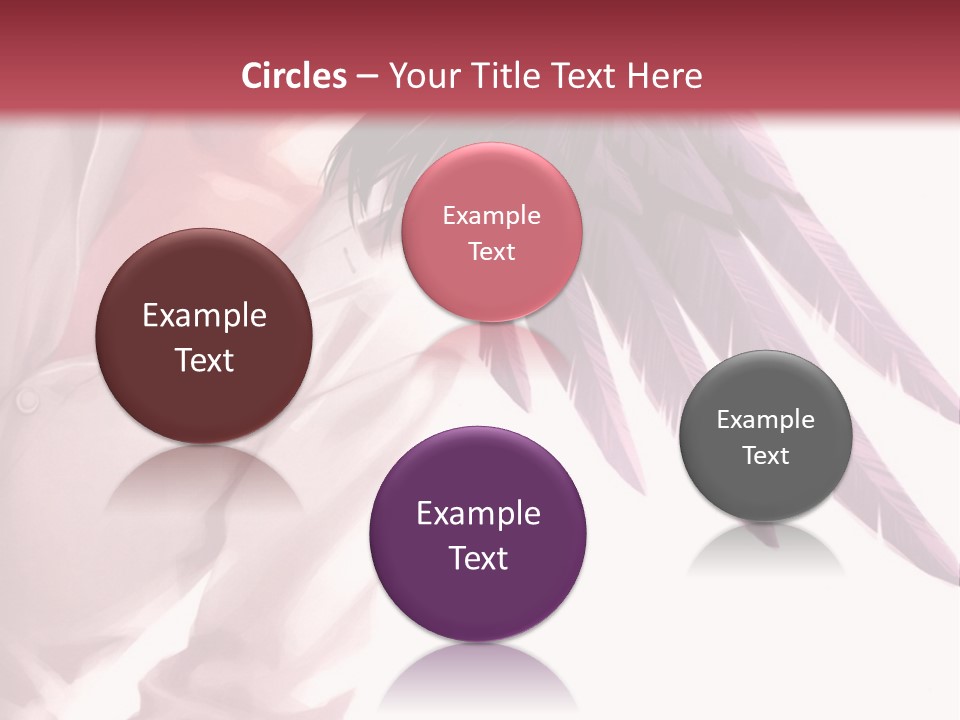 A Woman With Purple Hair And Black Wings PowerPoint Template