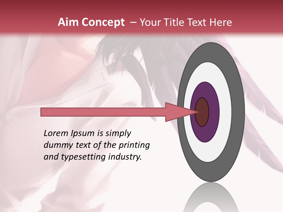 A Woman With Purple Hair And Black Wings PowerPoint Template