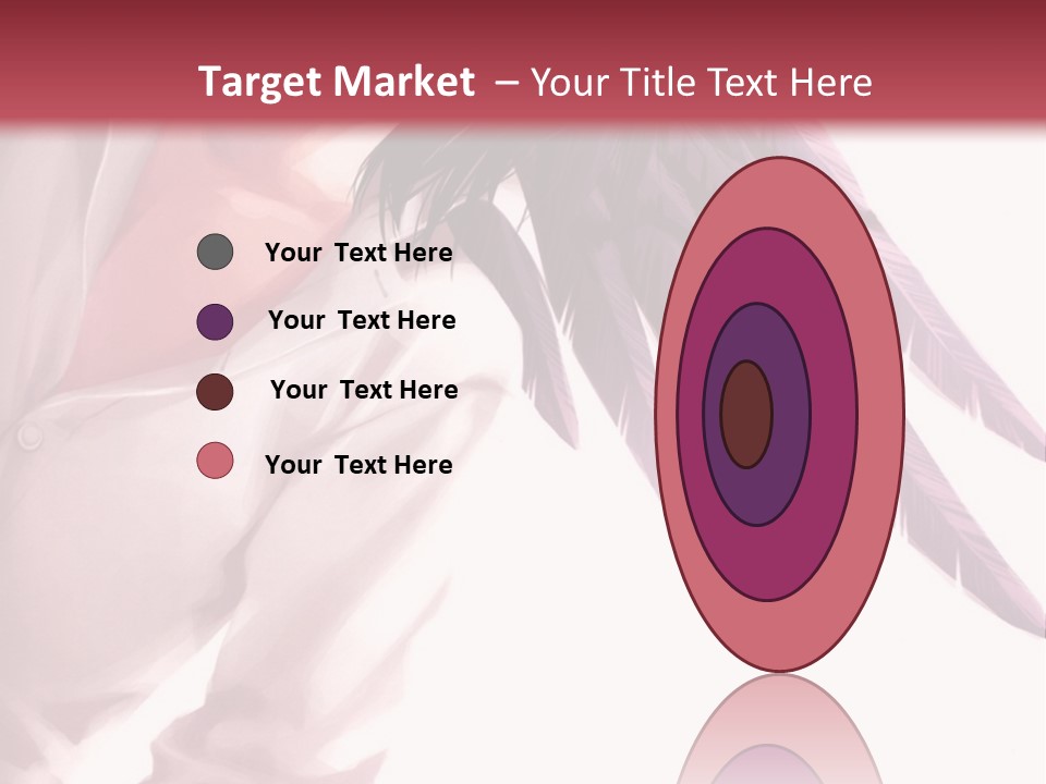 A Woman With Purple Hair And Black Wings PowerPoint Template