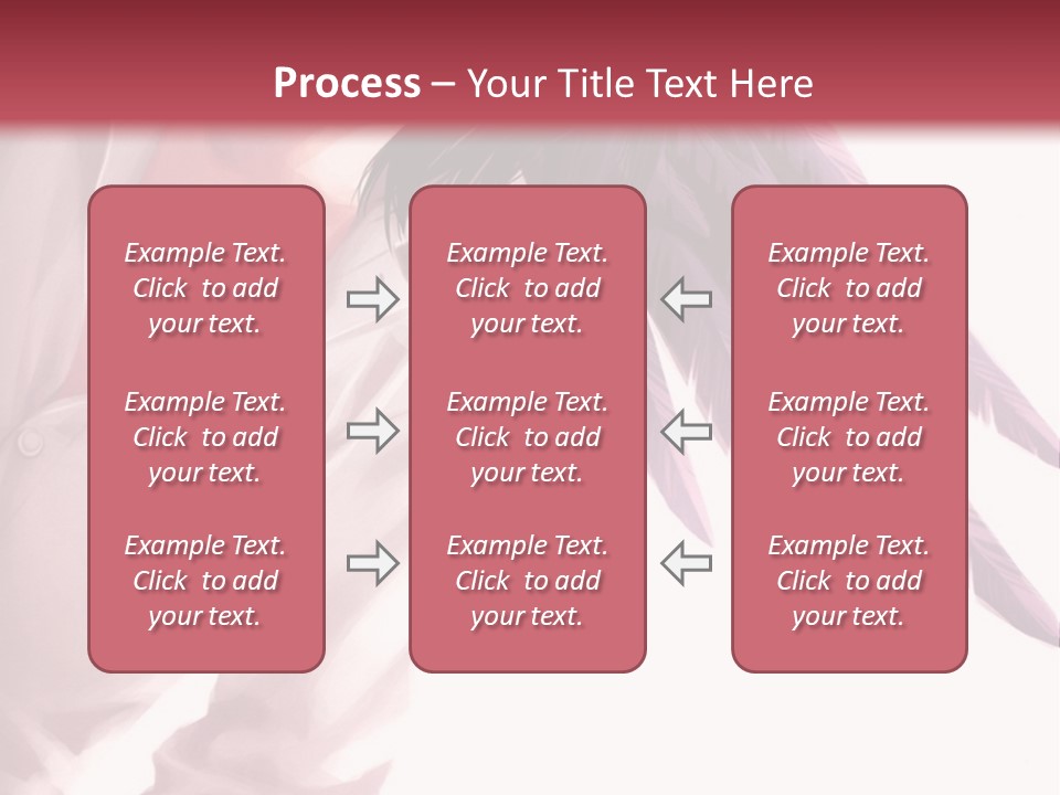 A Woman With Purple Hair And Black Wings PowerPoint Template