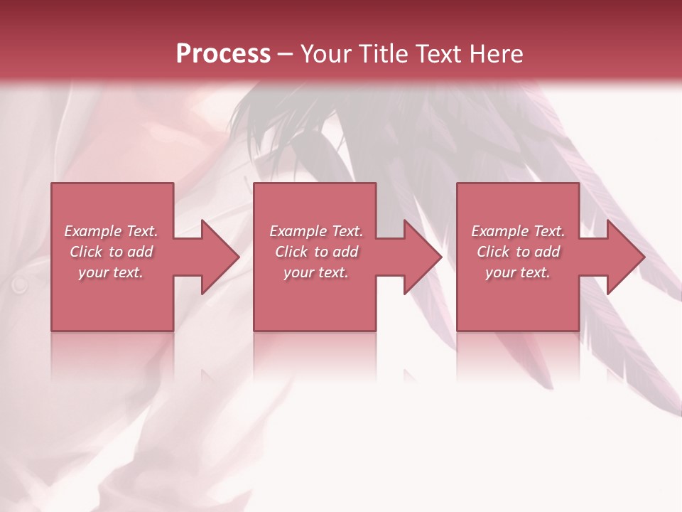 A Woman With Purple Hair And Black Wings PowerPoint Template