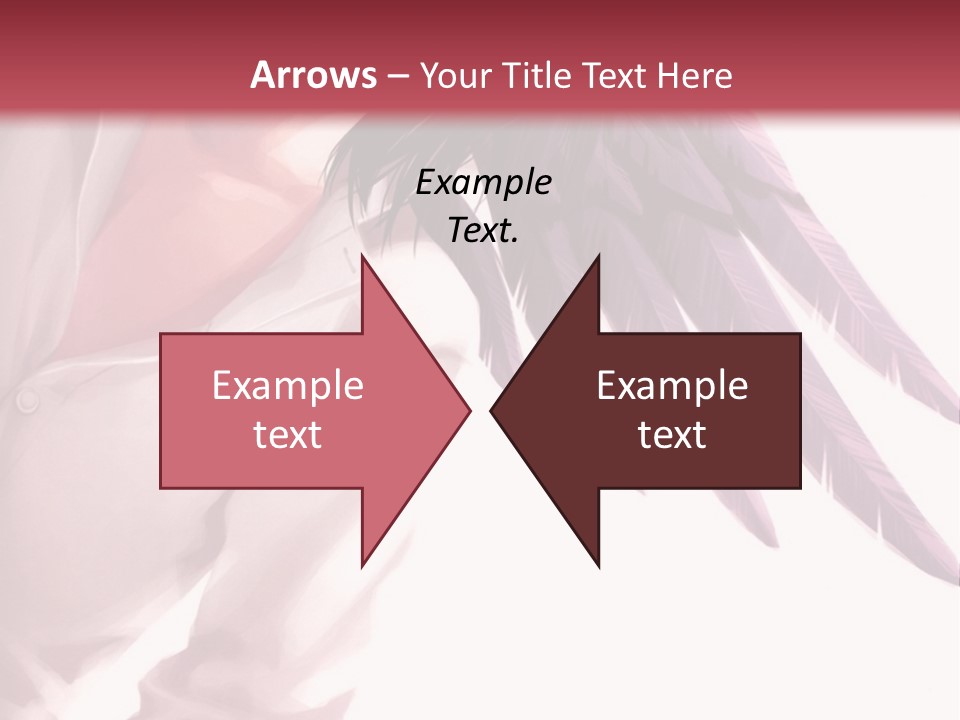 A Woman With Purple Hair And Black Wings PowerPoint Template