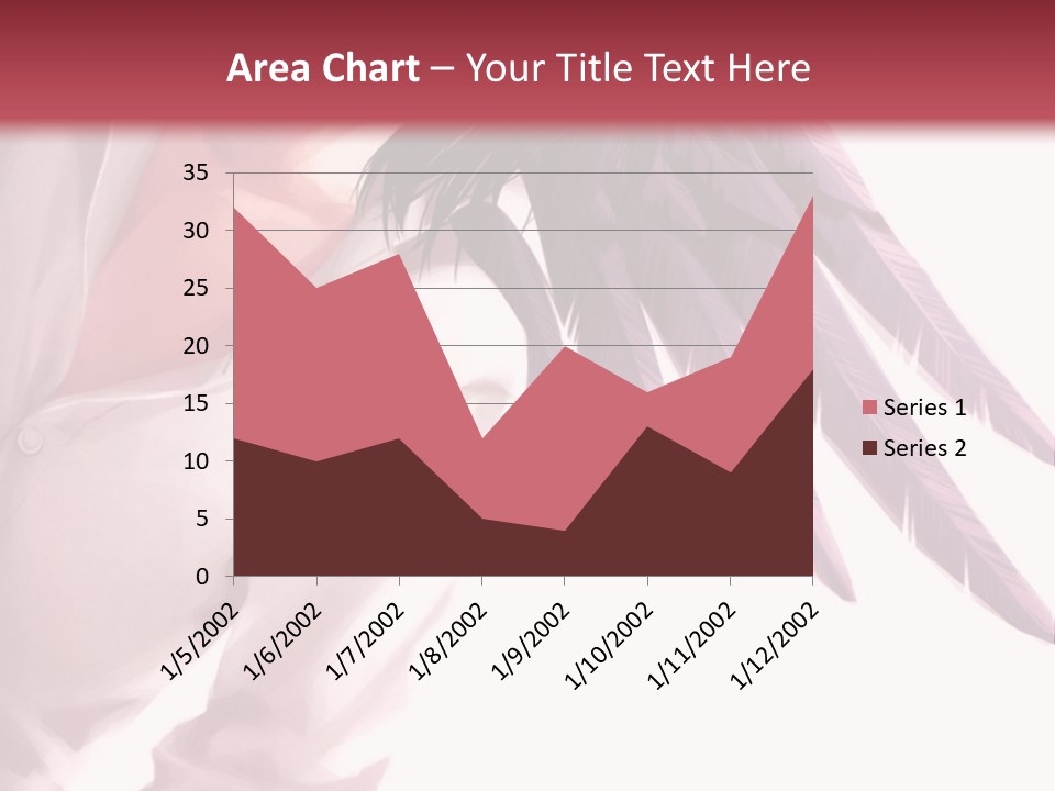 A Woman With Purple Hair And Black Wings PowerPoint Template