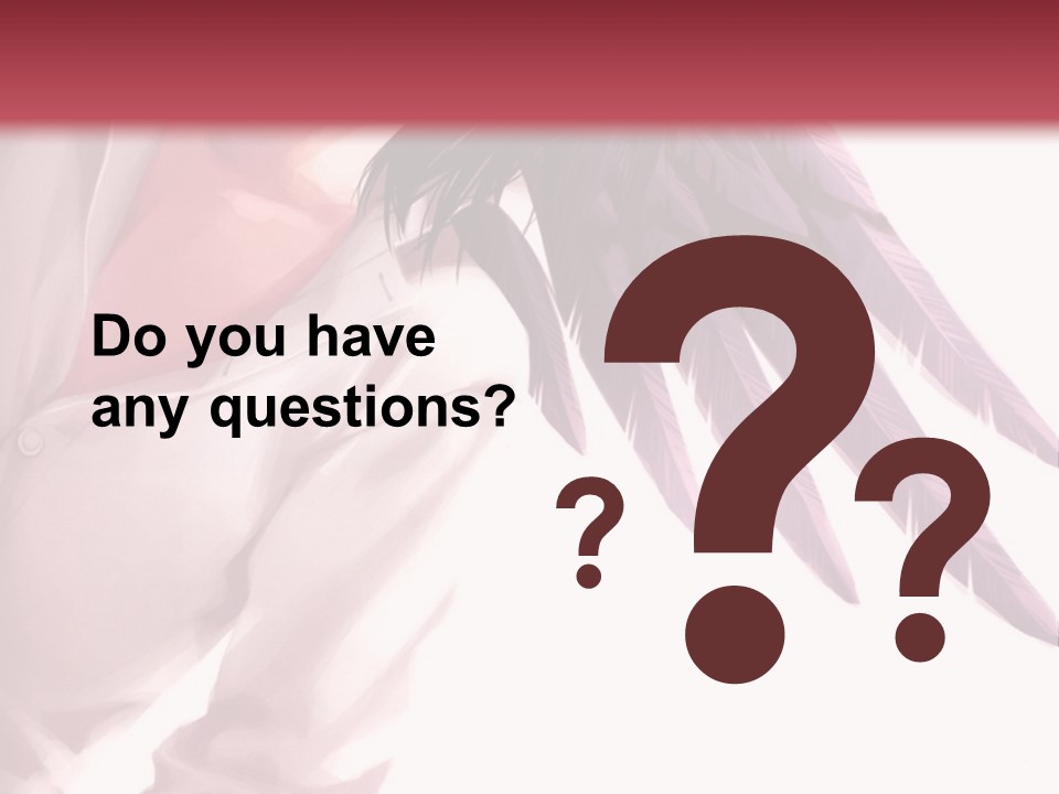 A Woman With Purple Hair And Black Wings PowerPoint Template