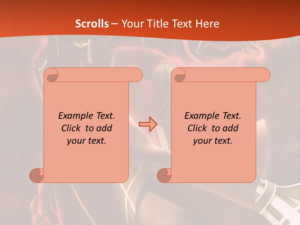 A Man And A Woman Are Standing In Front Of A Full Moon PowerPoint Template