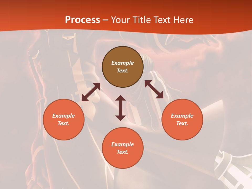 A Man And A Woman Are Standing In Front Of A Full Moon PowerPoint Template