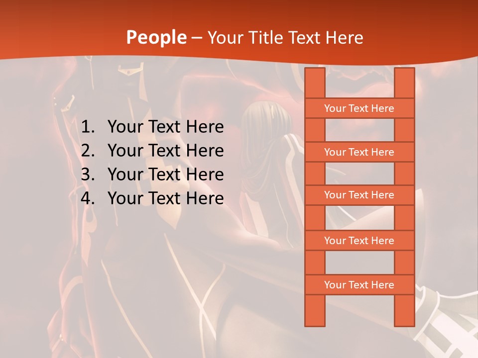 A Man And A Woman Are Standing In Front Of A Full Moon PowerPoint Template