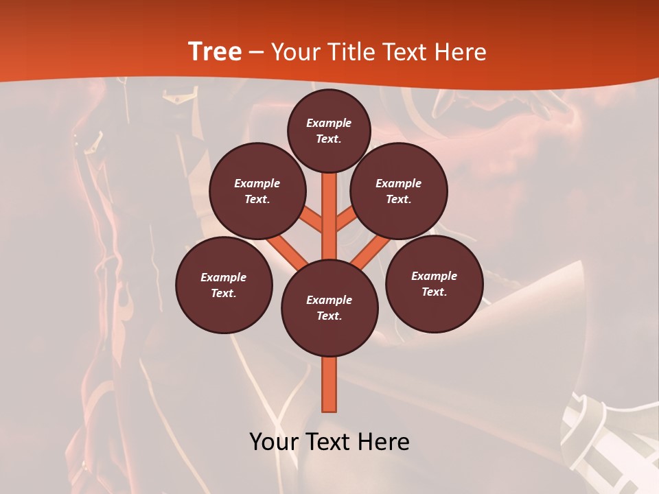 A Man And A Woman Are Standing In Front Of A Full Moon PowerPoint Template