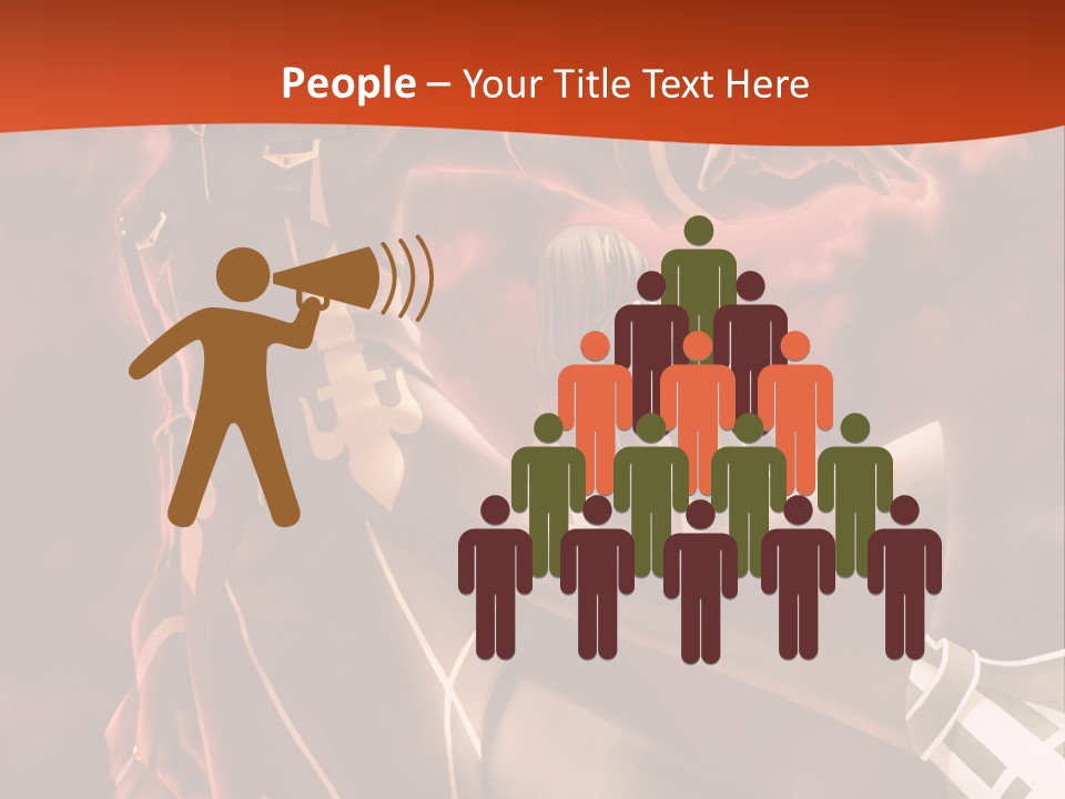 A Man And A Woman Are Standing In Front Of A Full Moon PowerPoint Template