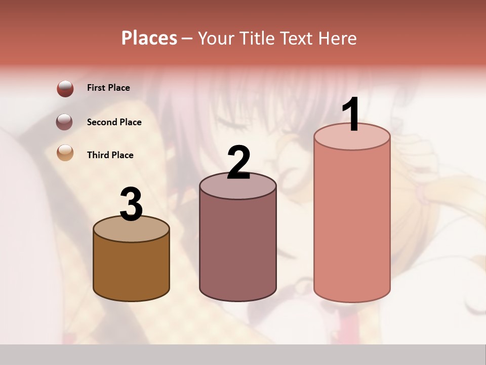 A Couple Of Anime Characters Hugging Each Other PowerPoint Template