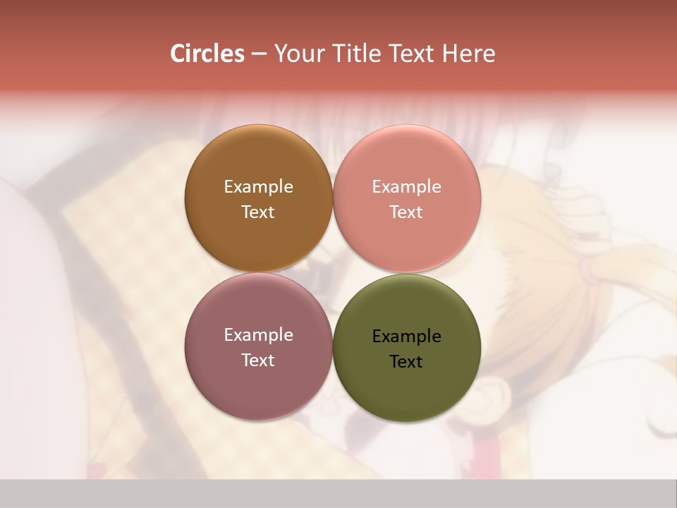 A Couple Of Anime Characters Hugging Each Other PowerPoint Template