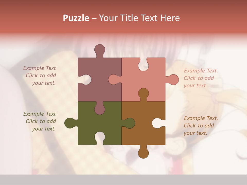 A Couple Of Anime Characters Hugging Each Other PowerPoint Template