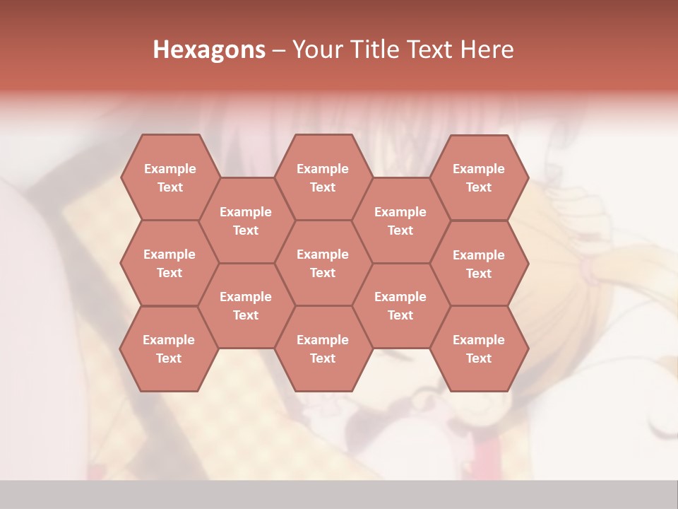 A Couple Of Anime Characters Hugging Each Other PowerPoint Template