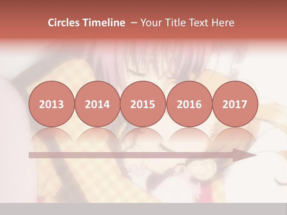 A Couple Of Anime Characters Hugging Each Other PowerPoint Template