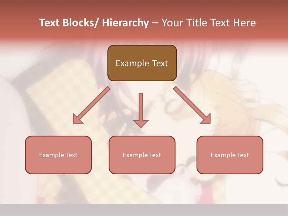 A Couple Of Anime Characters Hugging Each Other PowerPoint Template
