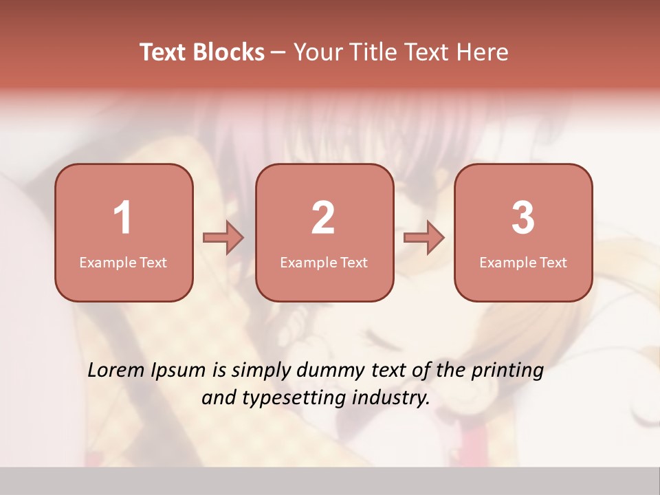 A Couple Of Anime Characters Hugging Each Other PowerPoint Template