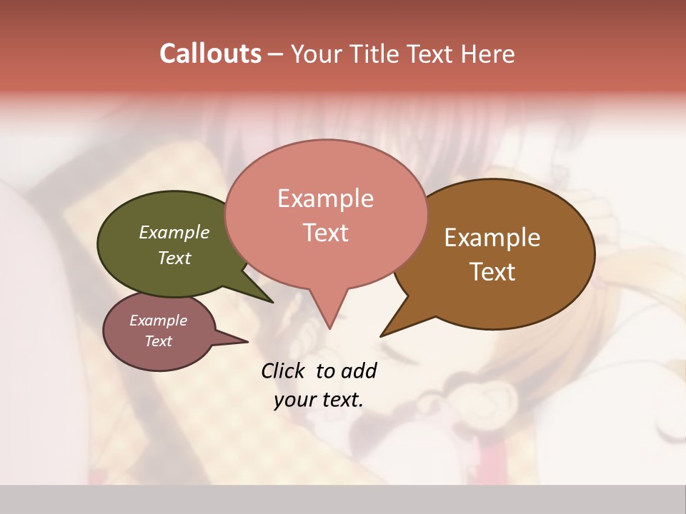 A Couple Of Anime Characters Hugging Each Other PowerPoint Template