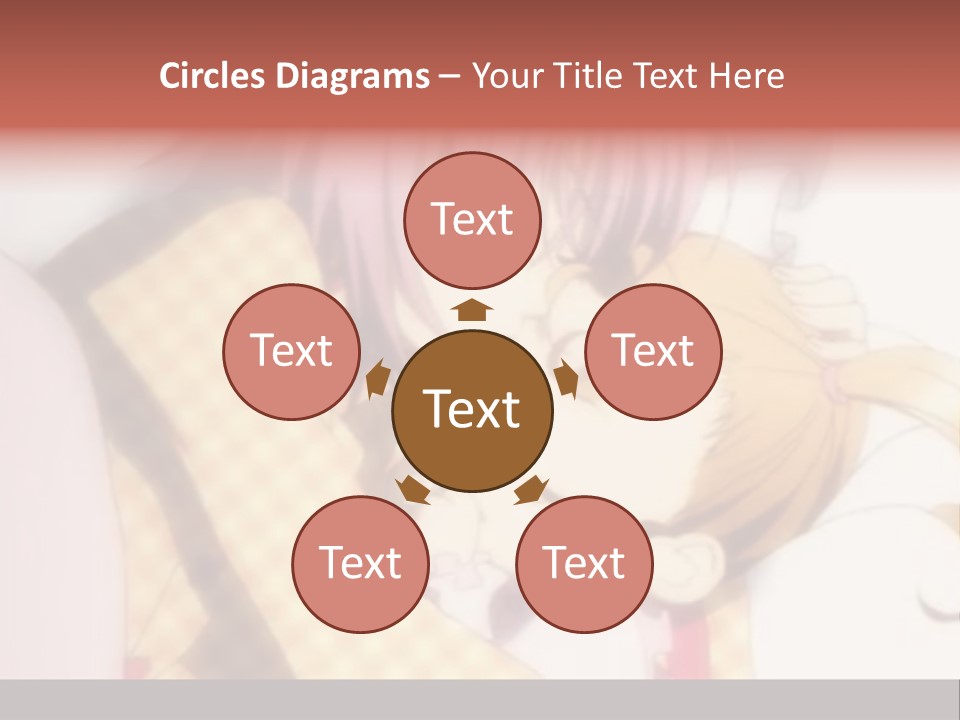 A Couple Of Anime Characters Hugging Each Other PowerPoint Template