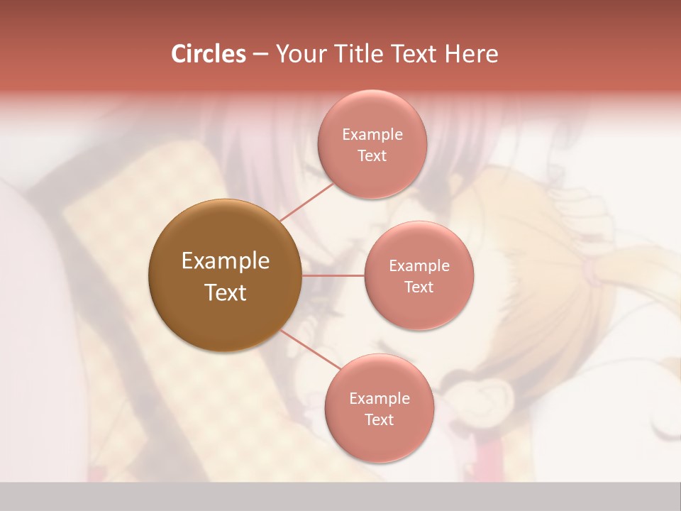 A Couple Of Anime Characters Hugging Each Other PowerPoint Template