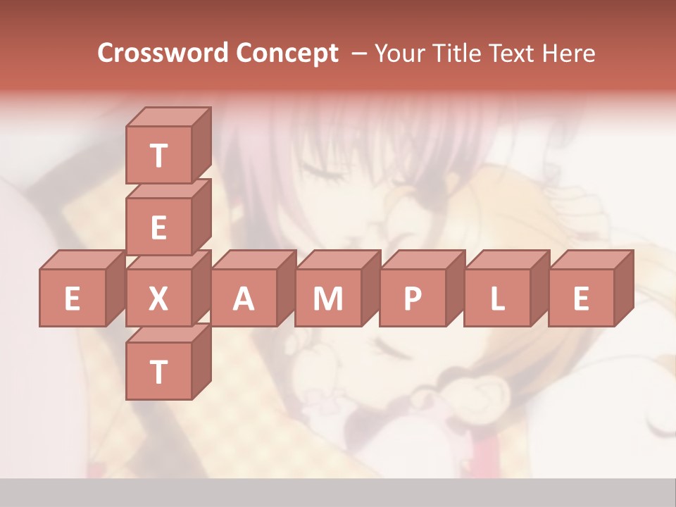 A Couple Of Anime Characters Hugging Each Other PowerPoint Template