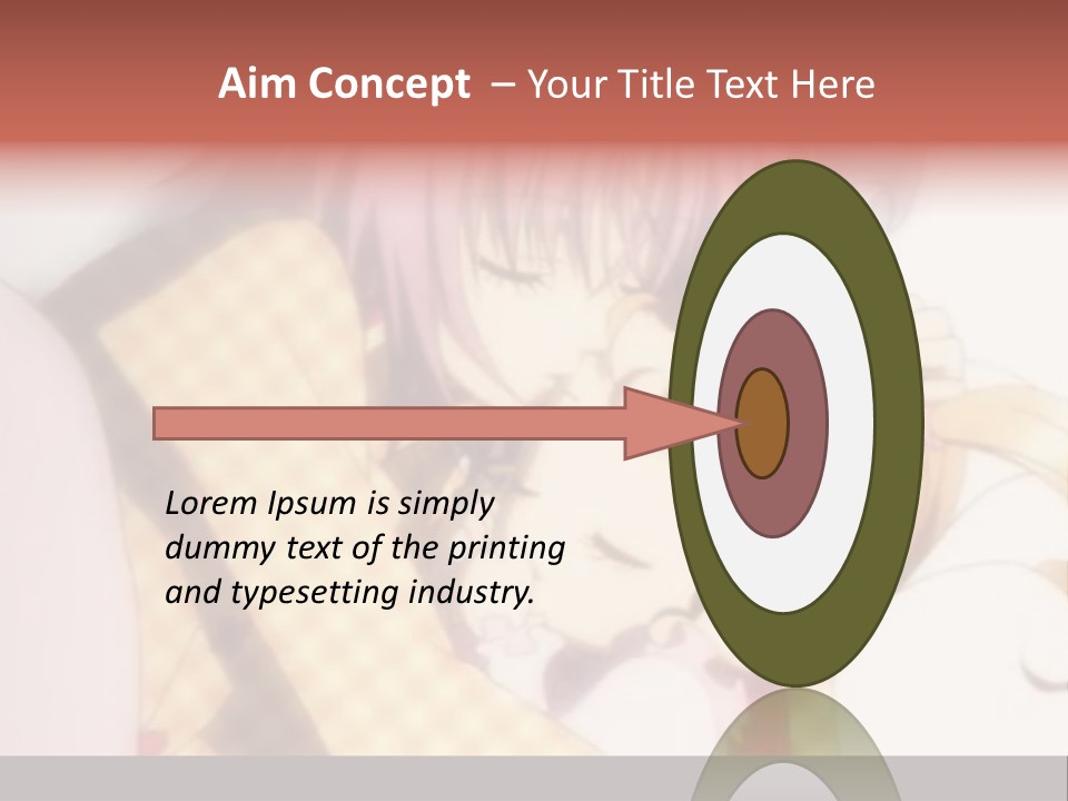 A Couple Of Anime Characters Hugging Each Other PowerPoint Template