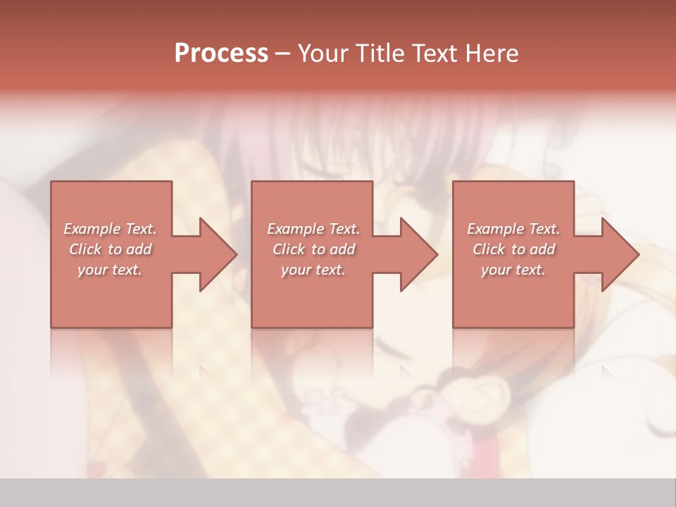 A Couple Of Anime Characters Hugging Each Other PowerPoint Template