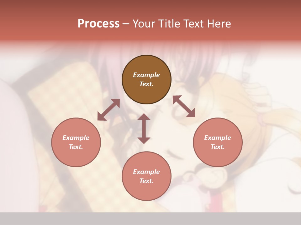 A Couple Of Anime Characters Hugging Each Other PowerPoint Template