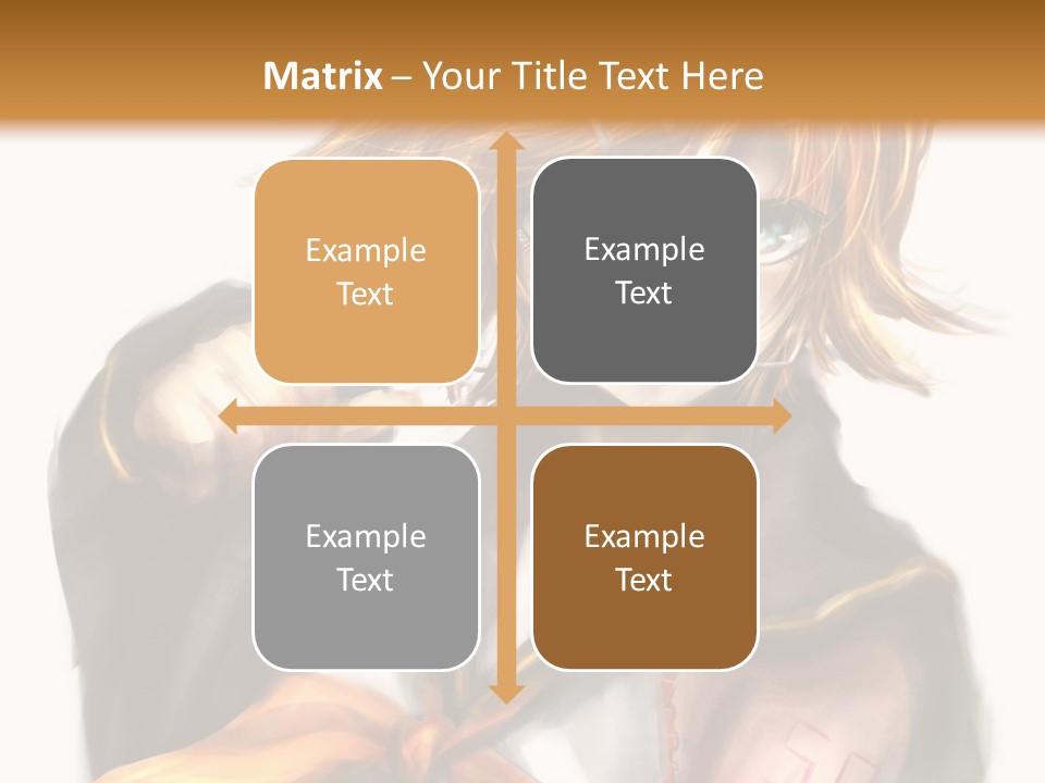 A Anime Character With Blonde Hair And Blue Eyes PowerPoint Template