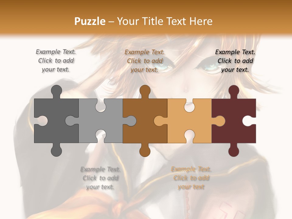 A Anime Character With Blonde Hair And Blue Eyes PowerPoint Template