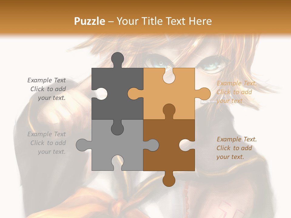 A Anime Character With Blonde Hair And Blue Eyes PowerPoint Template