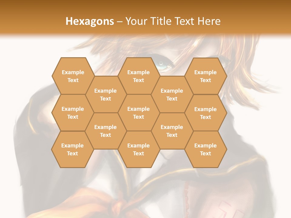 A Anime Character With Blonde Hair And Blue Eyes PowerPoint Template