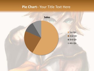 A Anime Character With Blonde Hair And Blue Eyes PowerPoint Template