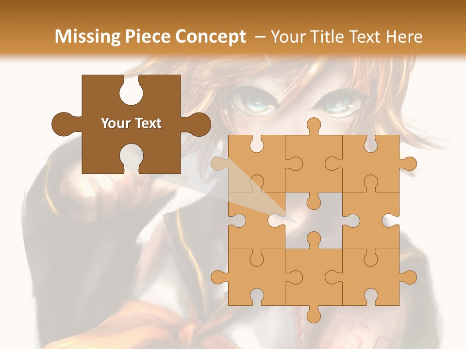 A Anime Character With Blonde Hair And Blue Eyes PowerPoint Template