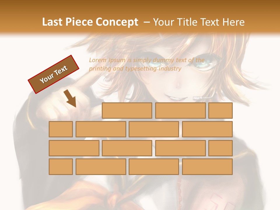 A Anime Character With Blonde Hair And Blue Eyes PowerPoint Template