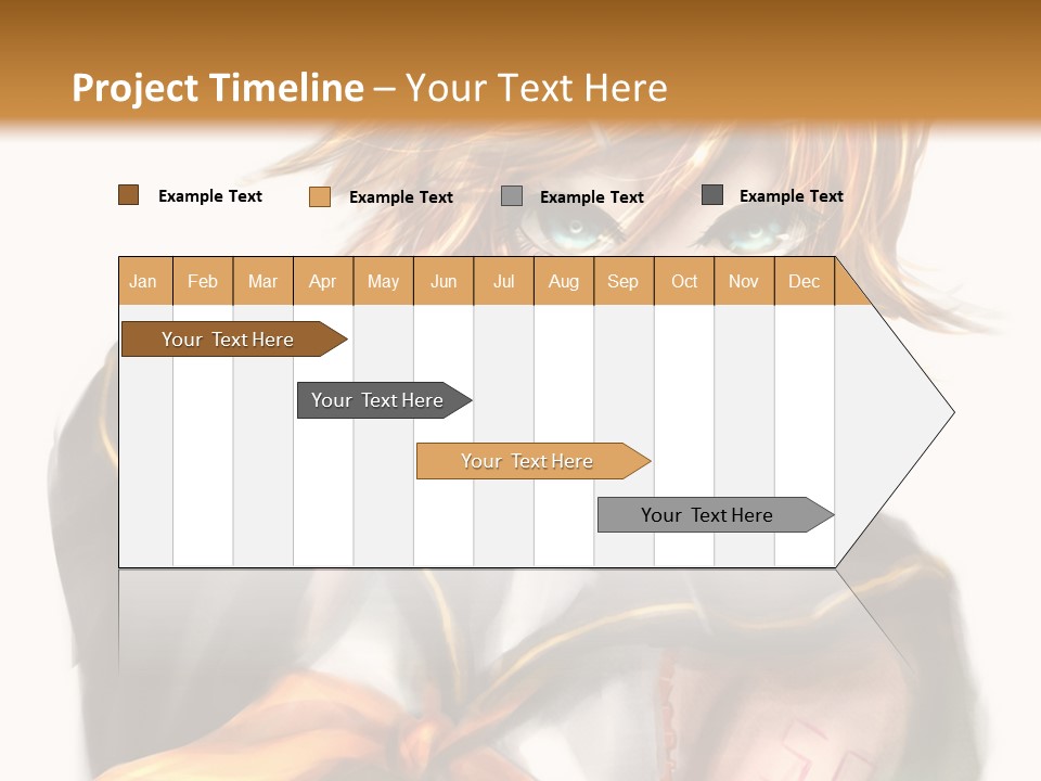 A Anime Character With Blonde Hair And Blue Eyes PowerPoint Template