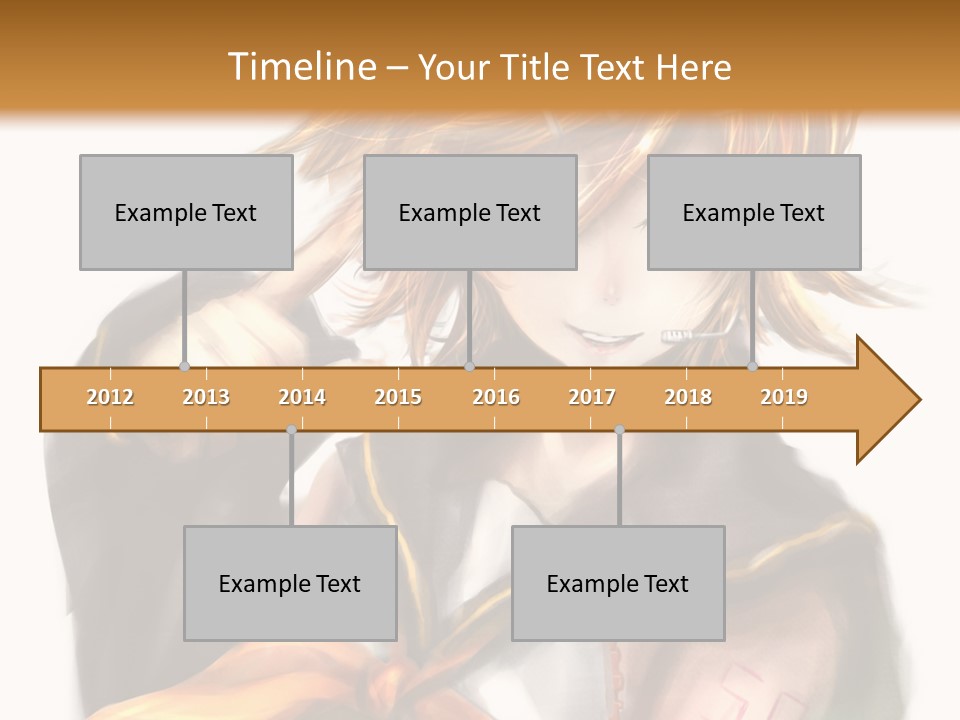 A Anime Character With Blonde Hair And Blue Eyes PowerPoint Template