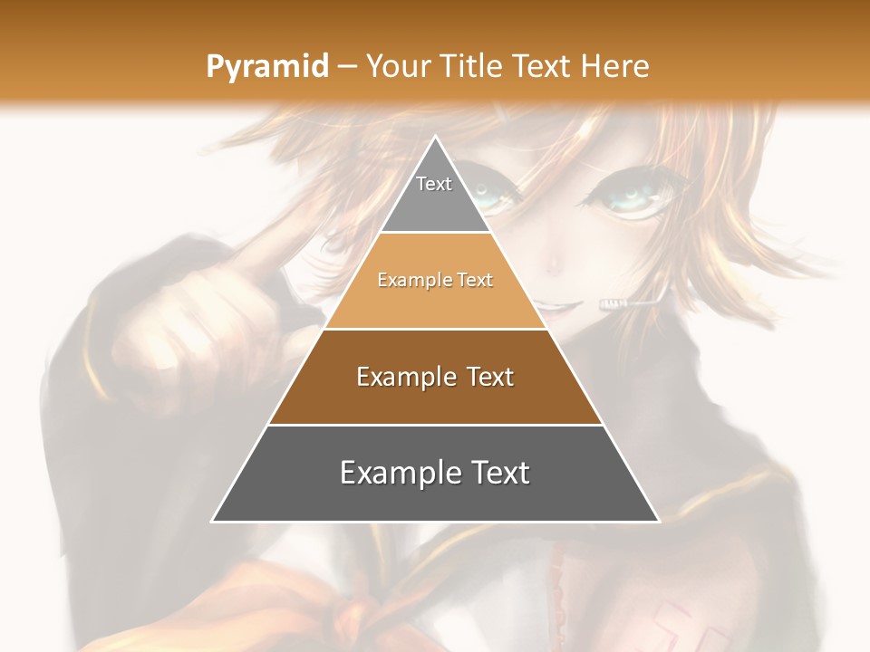 A Anime Character With Blonde Hair And Blue Eyes PowerPoint Template