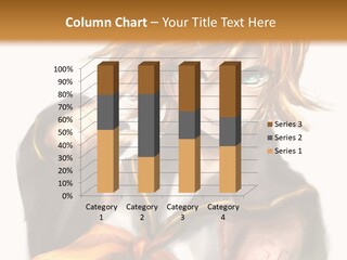 A Anime Character With Blonde Hair And Blue Eyes PowerPoint Template