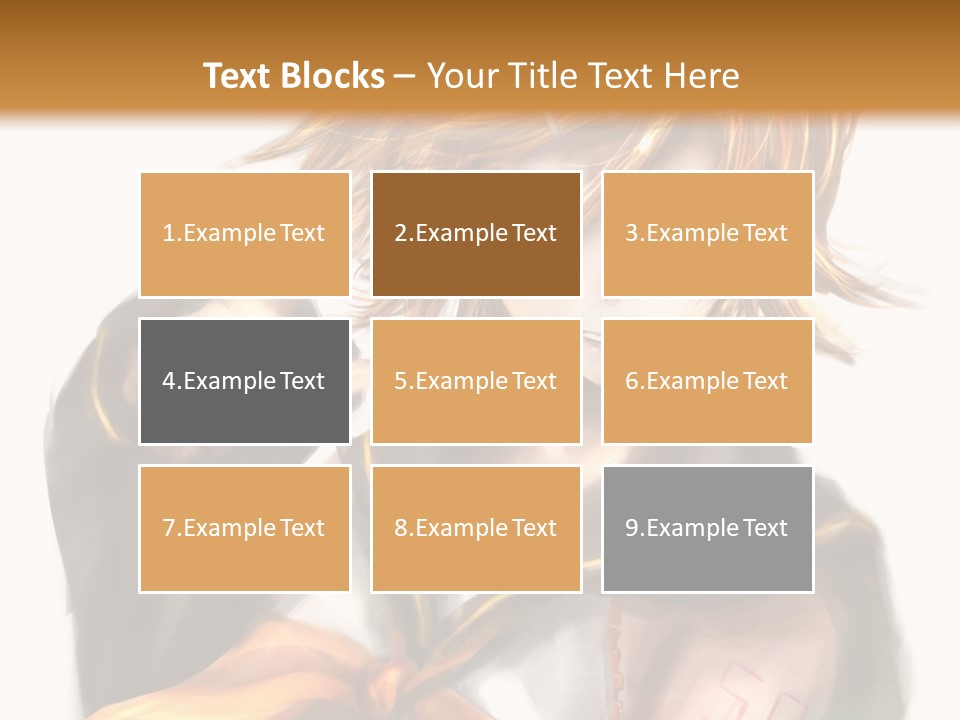 A Anime Character With Blonde Hair And Blue Eyes PowerPoint Template