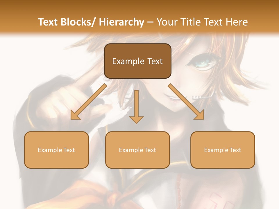 A Anime Character With Blonde Hair And Blue Eyes PowerPoint Template