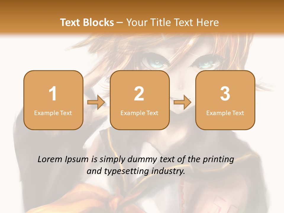 A Anime Character With Blonde Hair And Blue Eyes PowerPoint Template