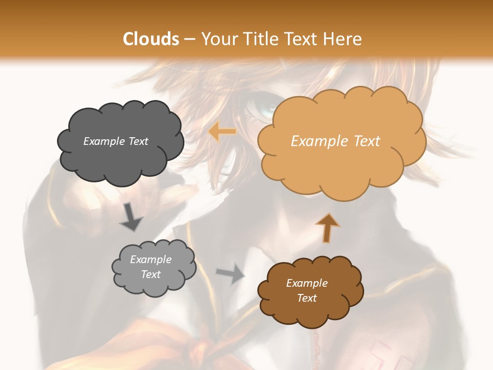 A Anime Character With Blonde Hair And Blue Eyes PowerPoint Template