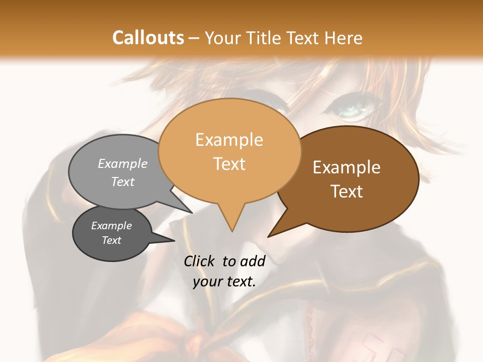 A Anime Character With Blonde Hair And Blue Eyes PowerPoint Template